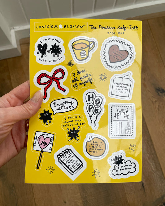 STICKER SHEET POSITIVE SELF-TALK